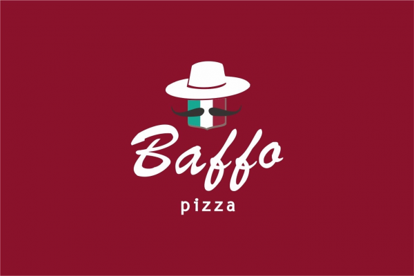 Логотип компании Baffo Pizza